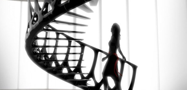 3dsmax旋转楼梯建模视频教程