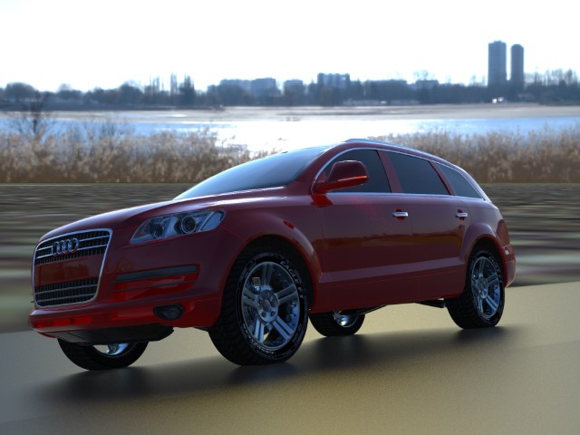 Audi奥迪Q7Rhino犀牛3d模型免费下载