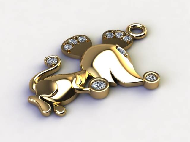 生肖鼠吊坠Rhino犀牛模型下载