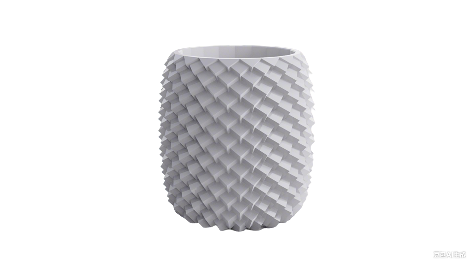 立体三角肌理菠萝容器Rhino犀牛建模视频教程